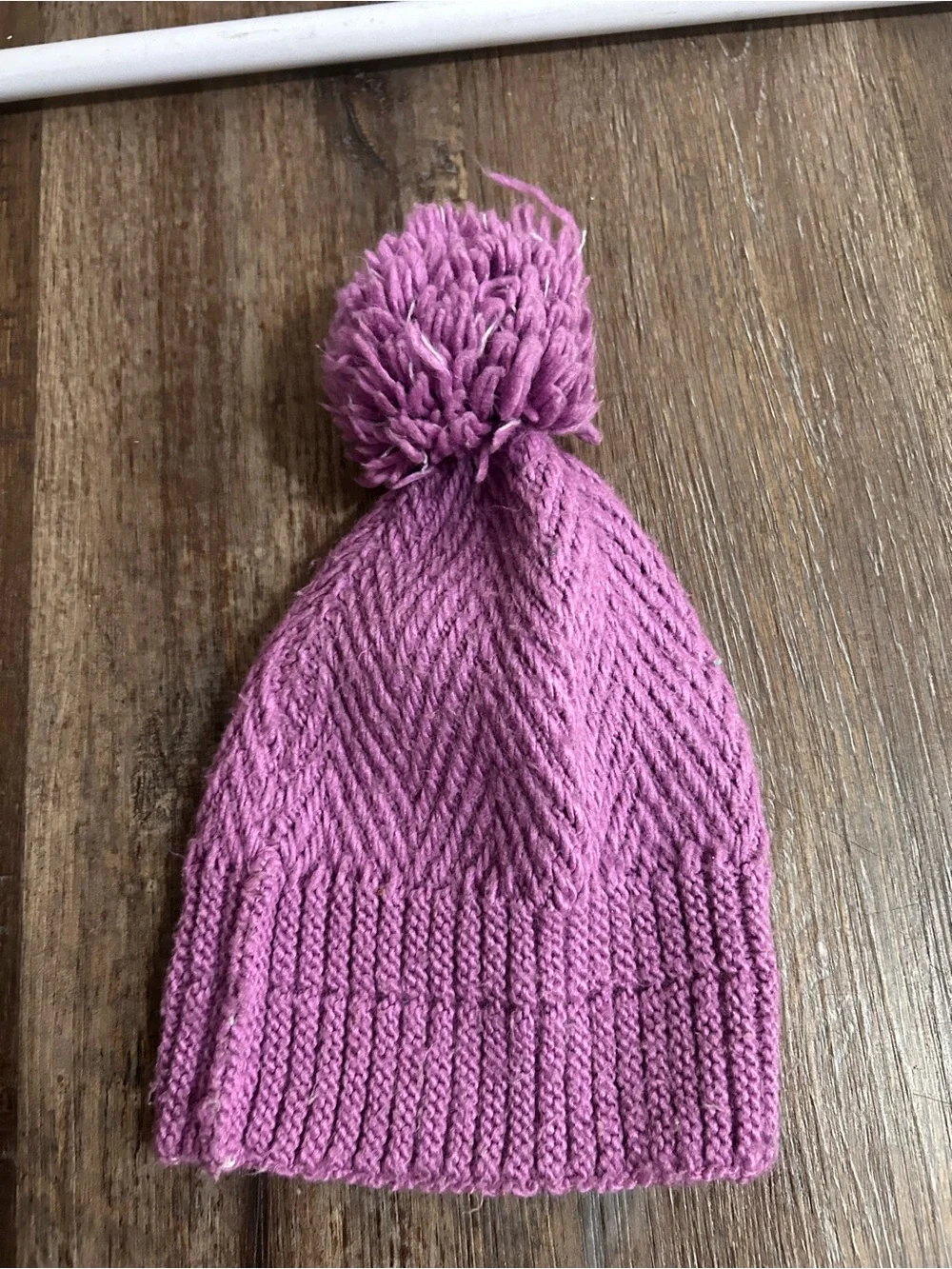 adidas Kids Pink Pom-Pom Knit Beanie